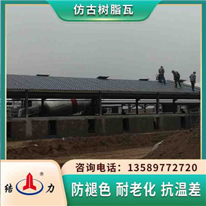 江苏苏州竹节合成树脂瓦 树脂琉璃瓦 四面坡别墅瓦