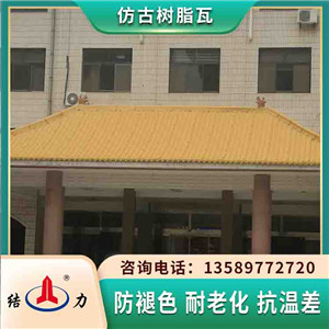 河北秦皇岛塑料树脂瓦 古建瓦 四面坡别墅瓦园林建筑