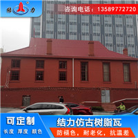 屋顶隔热树脂瓦 吉林白城树脂合成瓦 彩色pvc屋顶瓦瓦型多样