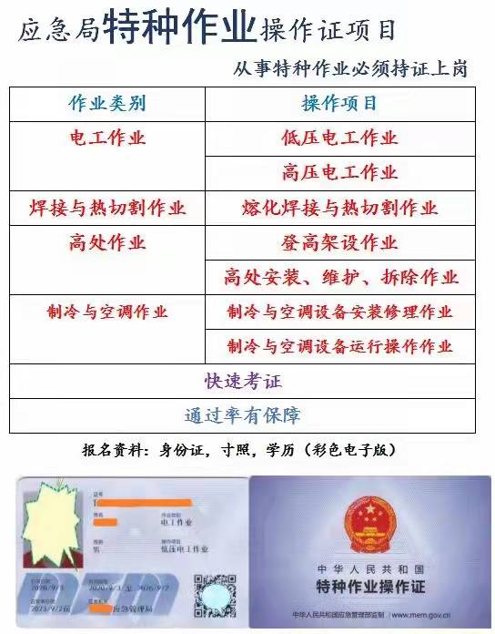 重庆市九龙坡区 制冷工证报考费用低培训周期快 报名日期