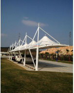 嘉鱼县汽车充电桩车棚 嘉鱼县膜结构汽车棚加工