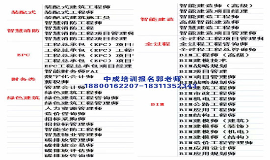 运城物业经理项目经理物业师清洁环卫建筑八大员人力资源管理师电工架子工培训