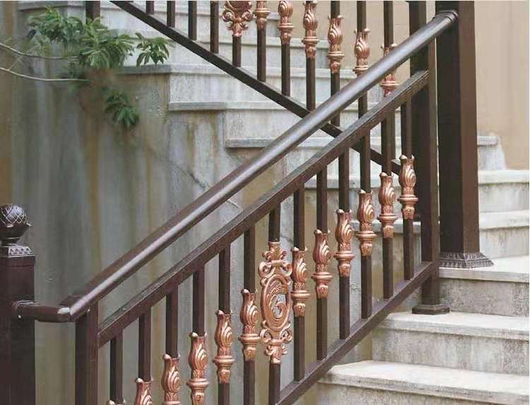 成都崇州铝艺栏杆铝艺楼梯扶手