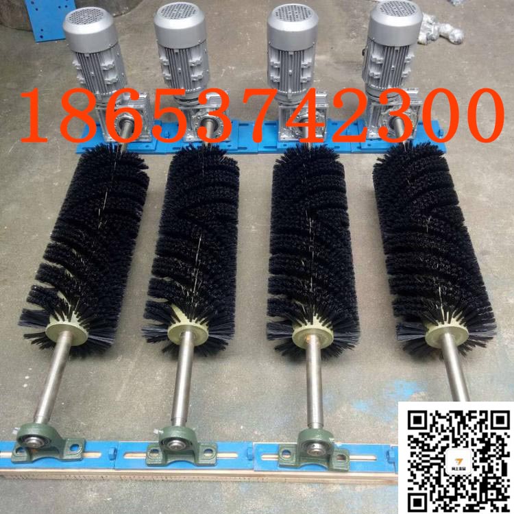矿用输送机电动清扫器带宽800电动滚刷清扫器厂家