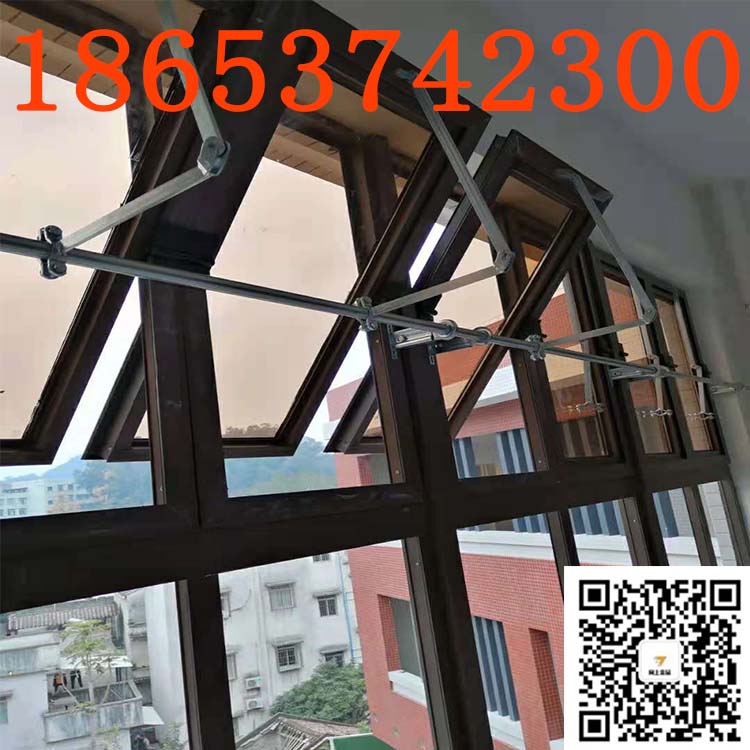 向上金品手动开窗机 手动曲臂节约成本 中悬窗手摇开窗器