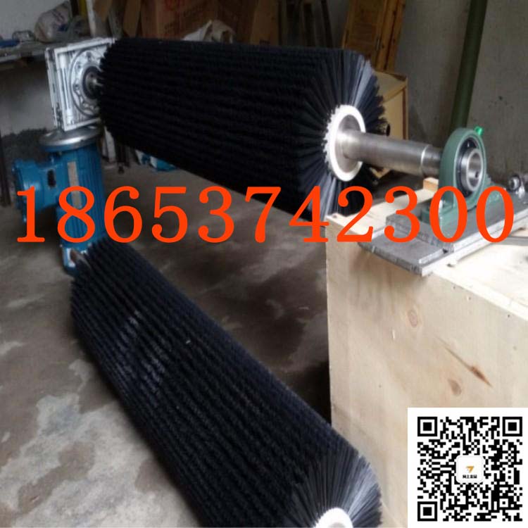 皮带机电动清扫器 电动滚刷清扫器 电机驱动机械式清扫器