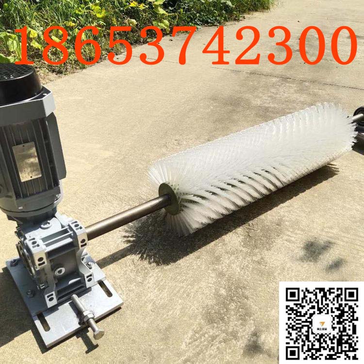 定制带宽电动滚刷清扫器 尼龙丝毛刷电动清扫器防爆电机