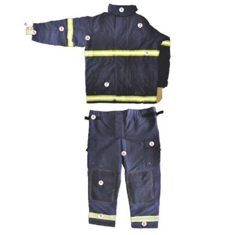 雷克兰欧标消防战斗服CEOSX1000消防服的隔热原理