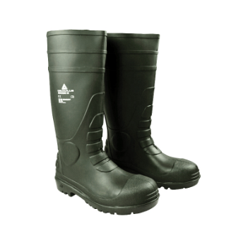 代尔塔301407耐酸碱高帮防化靴防砸防穿刺足部防护靴