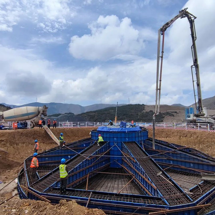 批发 鑫译德 混凝土风机基础底座钢模板 赤峰水泥风电基础模板 风力发电基础钢模板