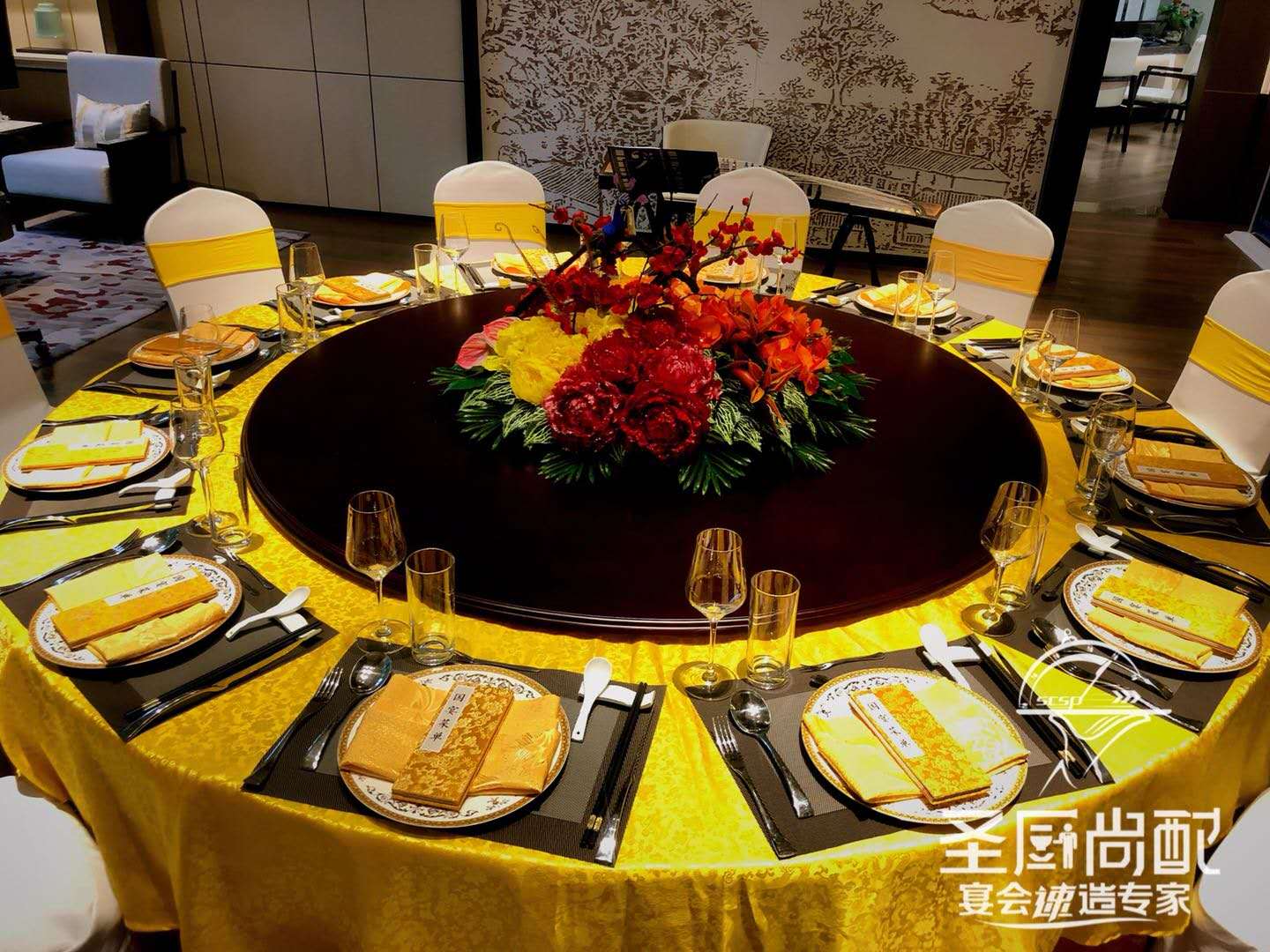 华南地区较大的餐饮外宴公司圣厨承办各种餐饮婚宴寿宴乔迁宴年会等