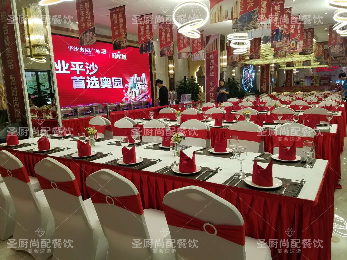 承接各区餐饮外宴盆菜客户答谢会围餐自助餐