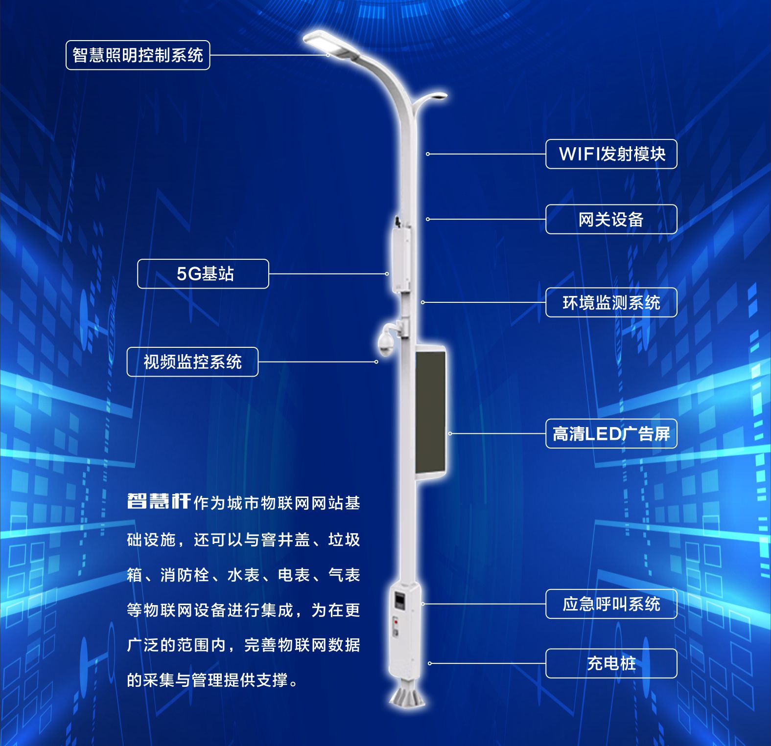 充电设备智慧杆效果好